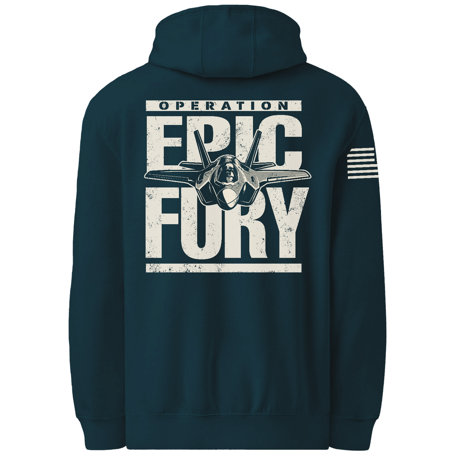 Operation Epic Fury Comfort Unisex Hooded Sweatshirt - Plane