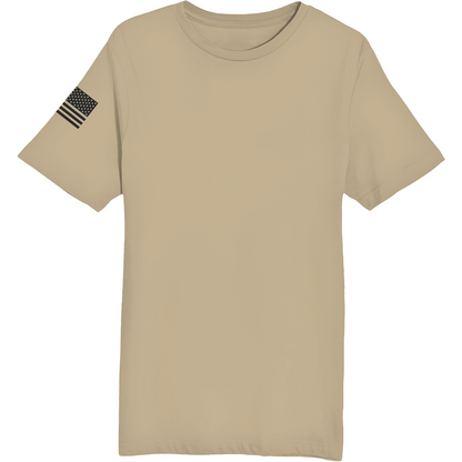 Emblem Basics Comfort Unisex Cotton SS Tee - Black Flag