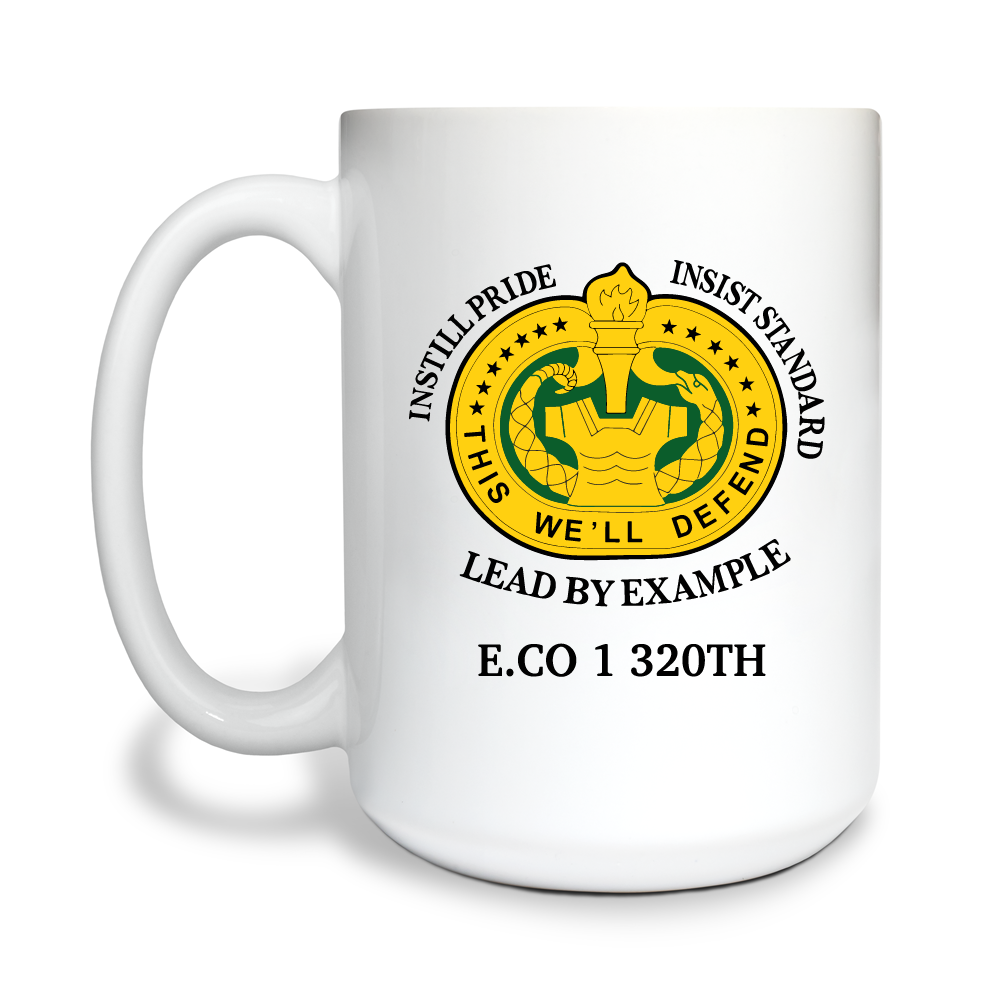 E 1-320 15 oz White Ceramic Mug - JMfP9J