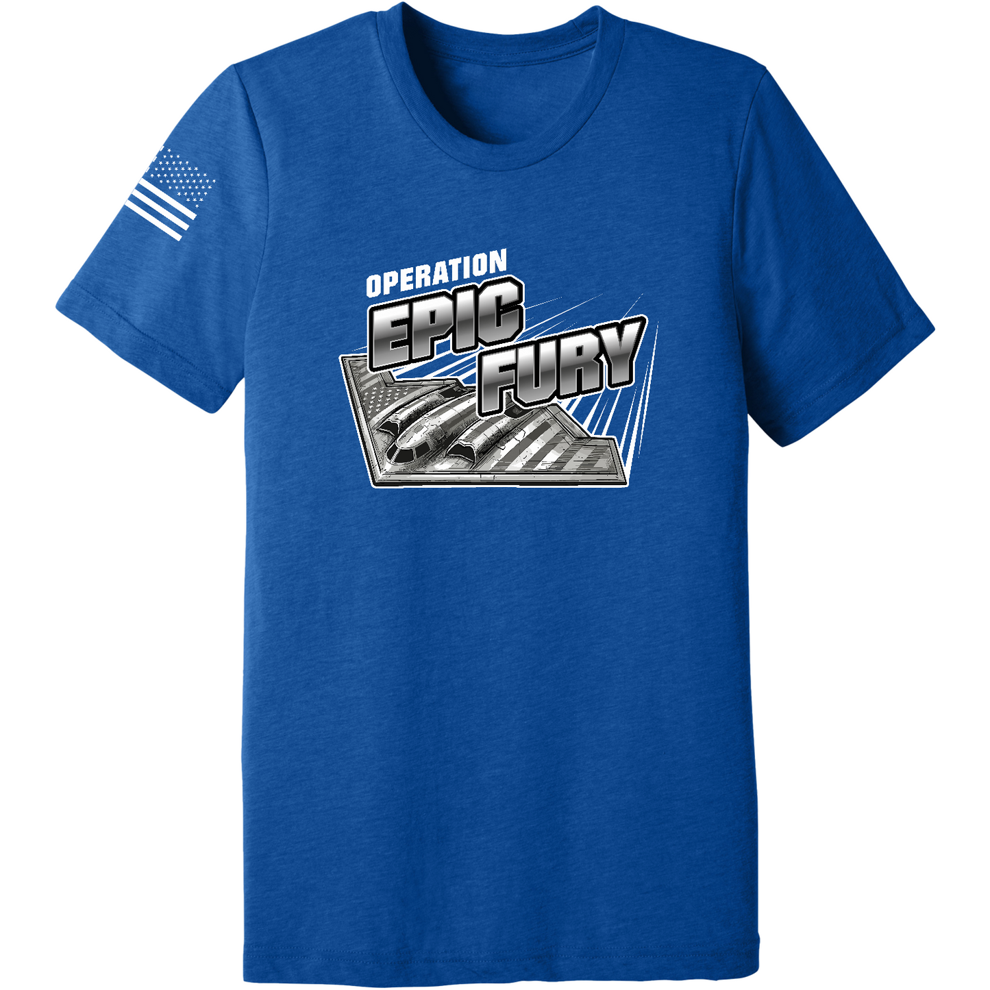 CUSTOM Operation Epic Fury Comfort Unisex Triblend SS Tee - Supersonic