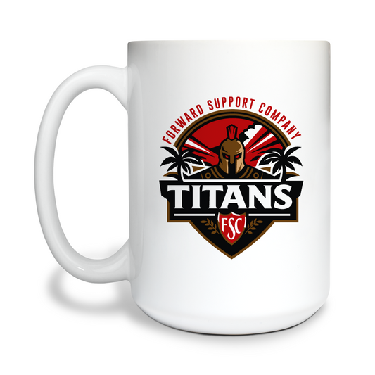 Forward Support Company 15 oz White Ceramic Mug - Rkujxe