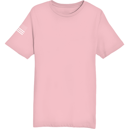 Emblem Basics Comfort Unisex Cotton SS Tee - White Flag