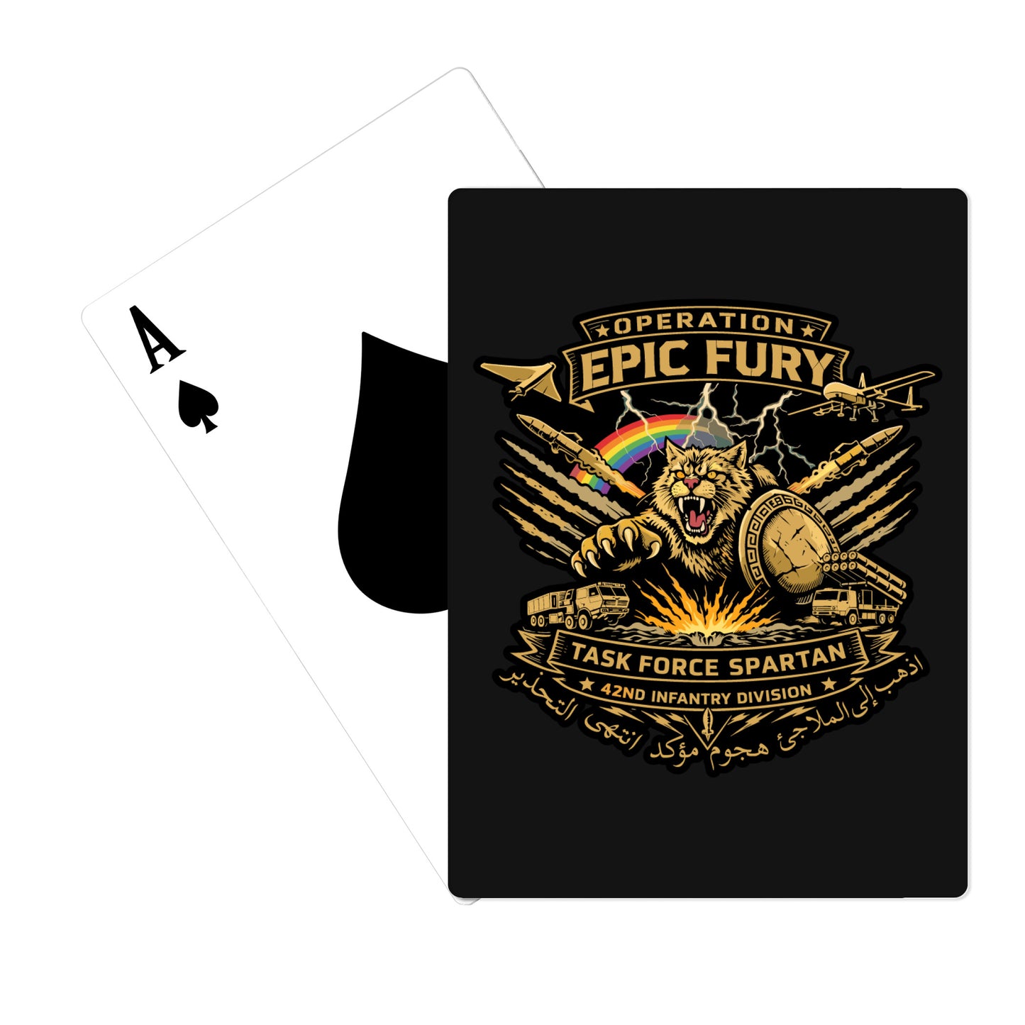 42nd ID Fundraising Collection Playing Cards - 5Q86vg