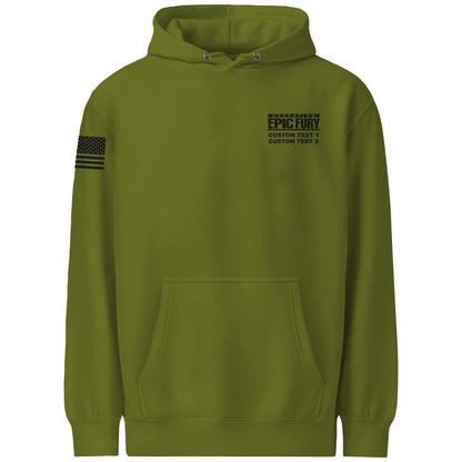 CUSTOM Operation Epic Fury Comfort Unisex Hooded Sweatshirt - Eagle