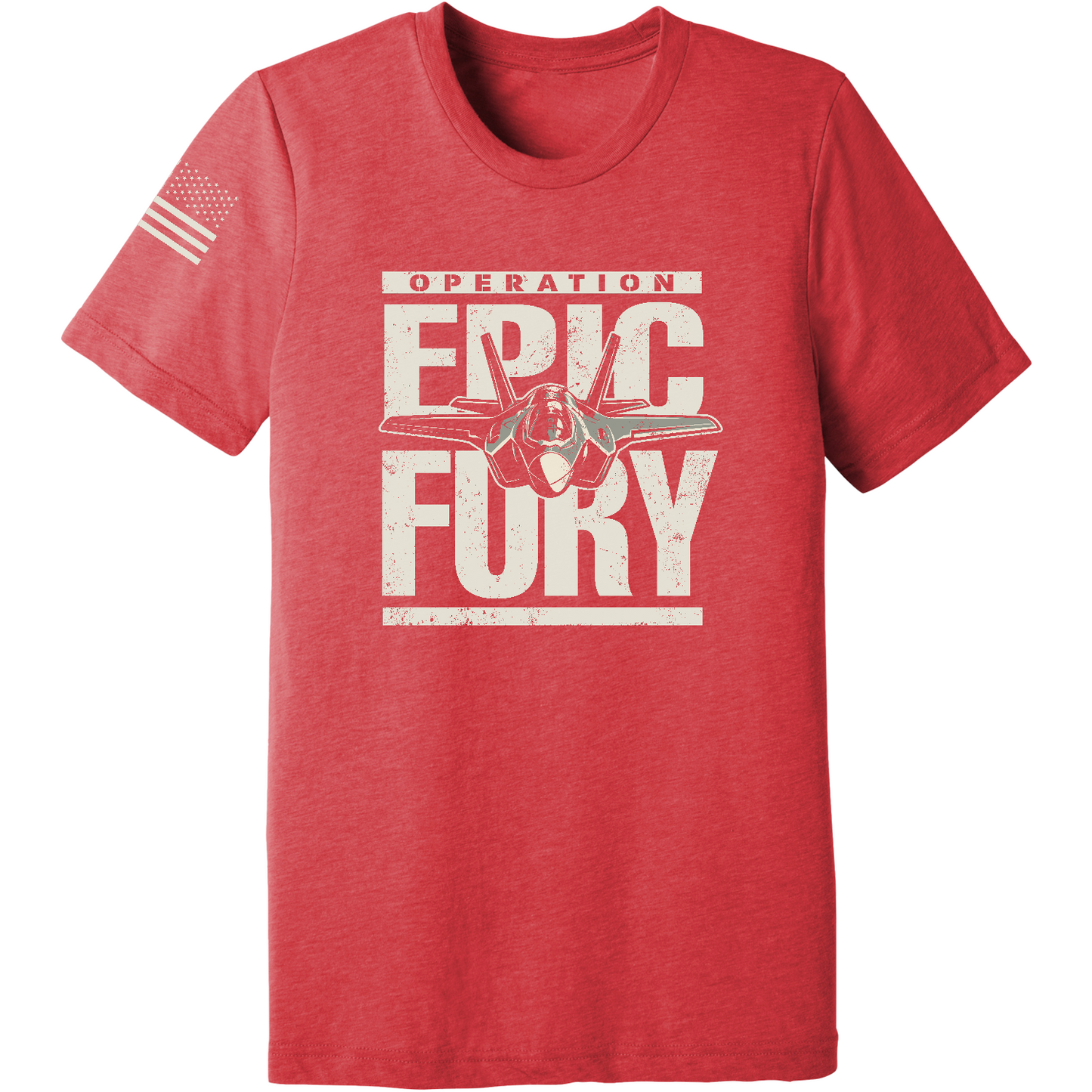 CUSTOM Operation Epic Fury Comfort Unisex Triblend SS Tee - Plane