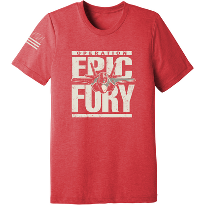 CUSTOM Operation Epic Fury Comfort Unisex Triblend SS Tee - Plane