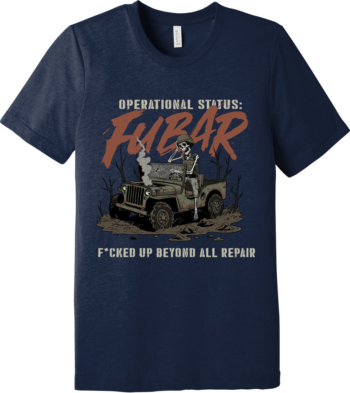 Emblem Comfort Unisex Triblend SS Tee - FUBAR