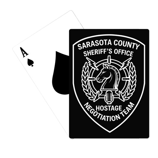 Sarasota County Hostage Negotiations Team Playing Cards - WmUBRZ