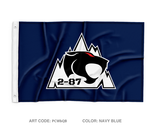 2-87 IN BN Wall Flag - PCWbQB