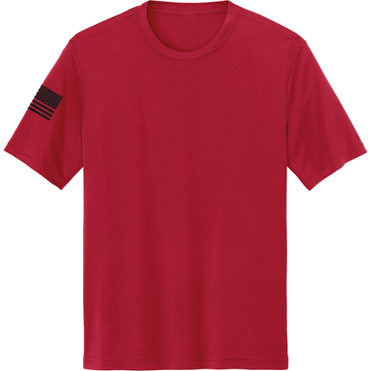 Emblem Basics Hi-Tech SS Performance Tee - Black Flag