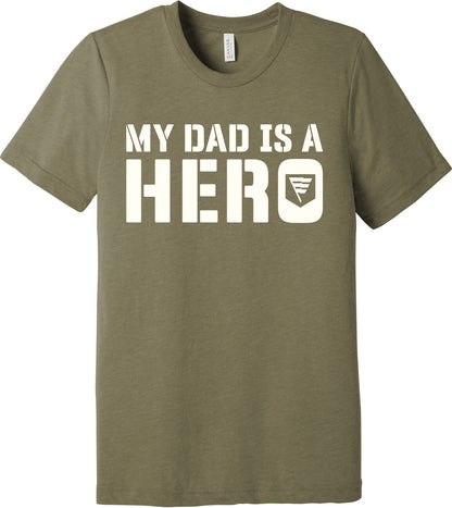 Emblem Comfort Unisex Triblend SS Tee - My Dad is a Hero