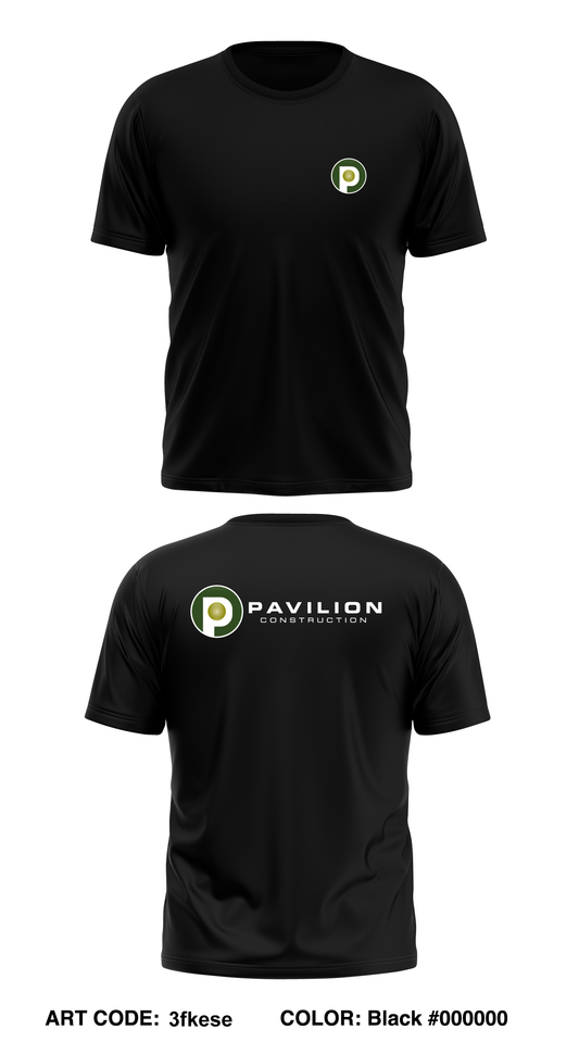 Pavilion Construction Core Men's SS Performance Tee - 3fkese