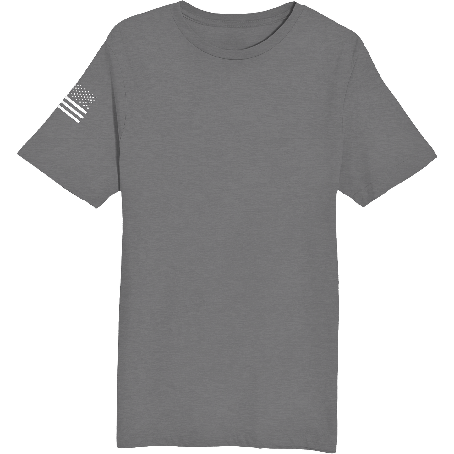 Emblem Basics Comfort Unisex Cotton SS Tee - White Flag