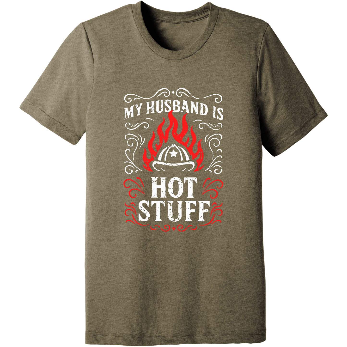 Emblem Comfort Unisex Triblend SS Tee - Husband Hot Stuff