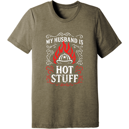Emblem Comfort Unisex Triblend SS Tee - Husband Hot Stuff