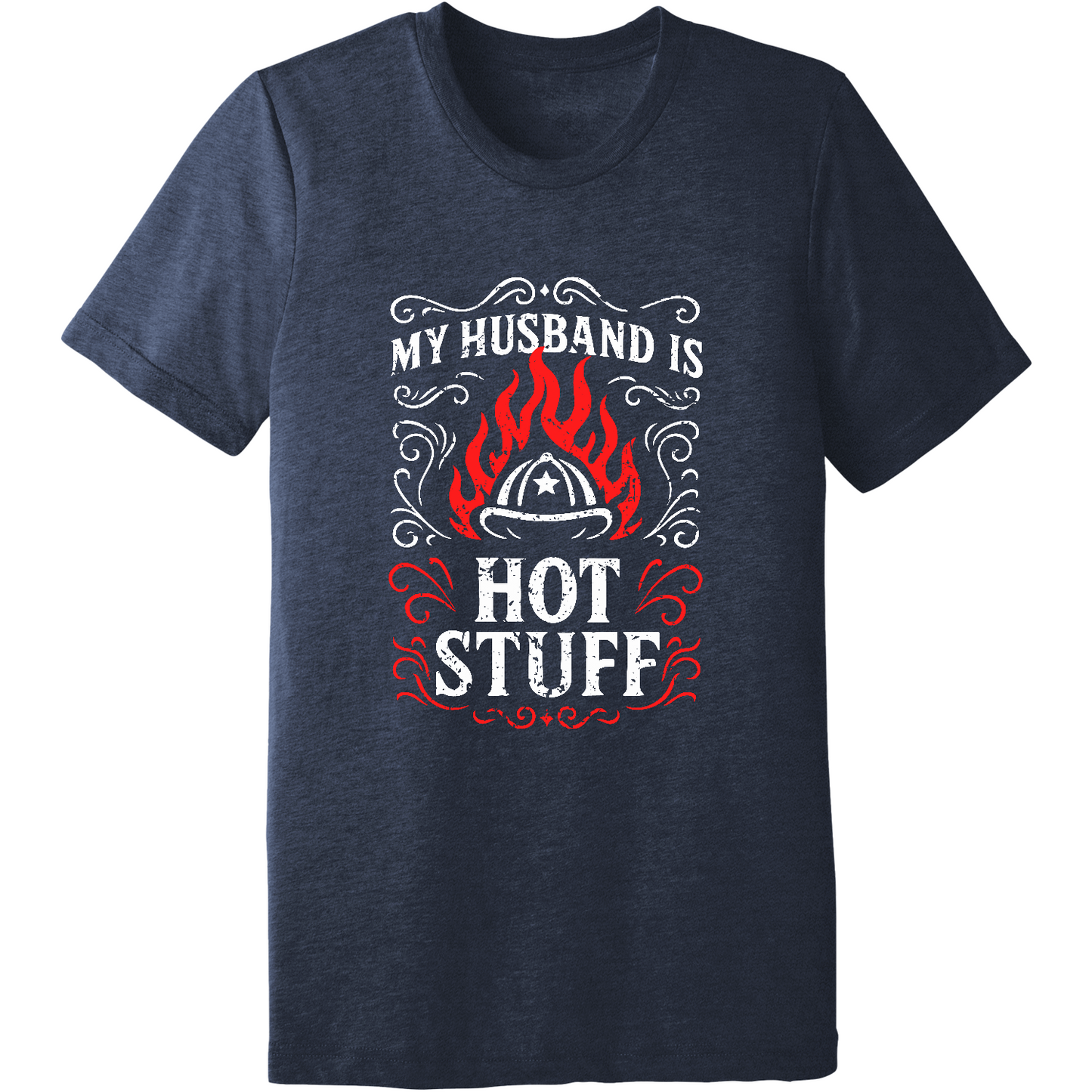 Emblem Comfort Unisex Triblend SS Tee - Husband Hot Stuff