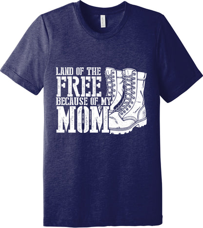 Emblem Comfort Unisex Triblend SS Tee - Because of Mom