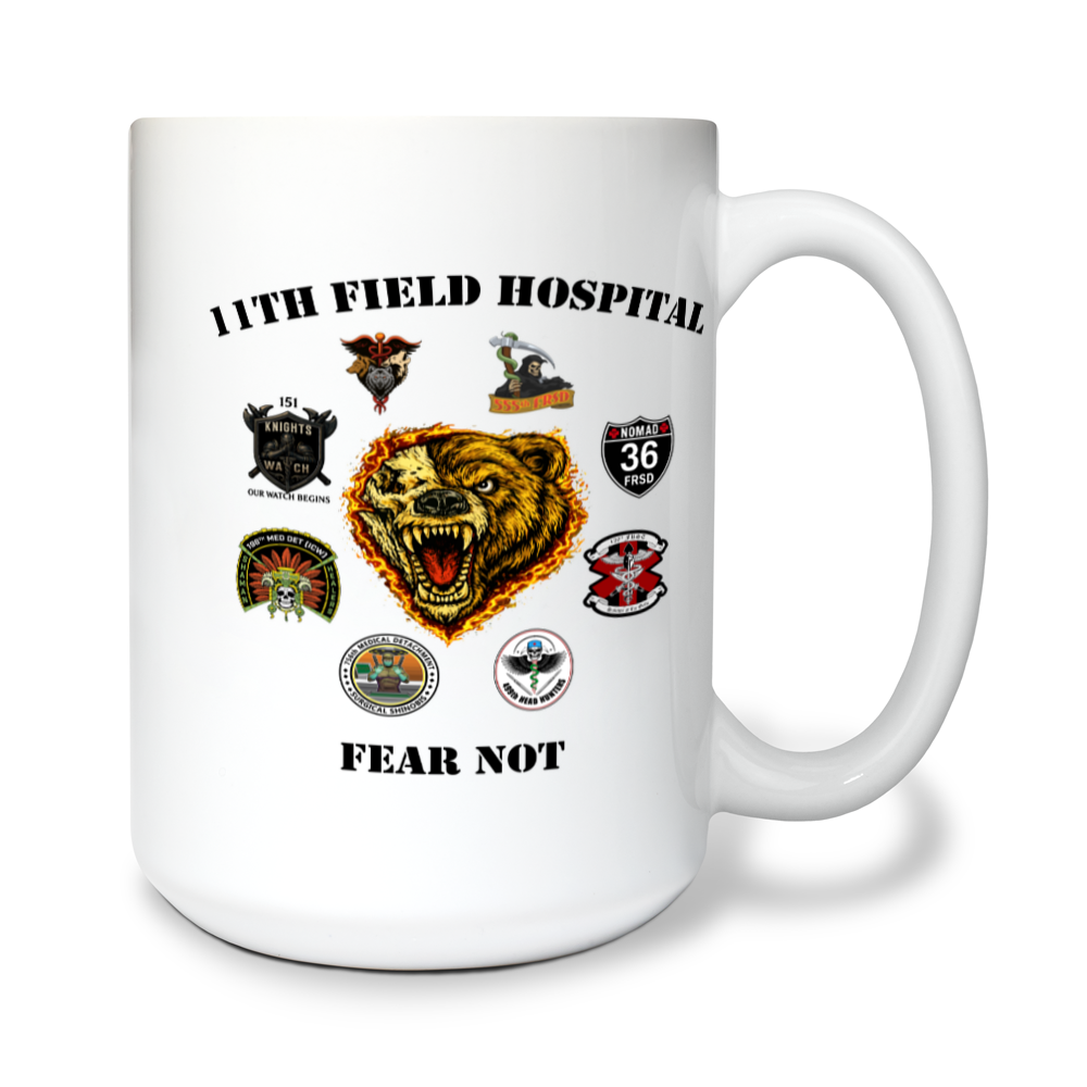 11th Field Hospital 15 oz White Ceramic Mug - EWrz2j