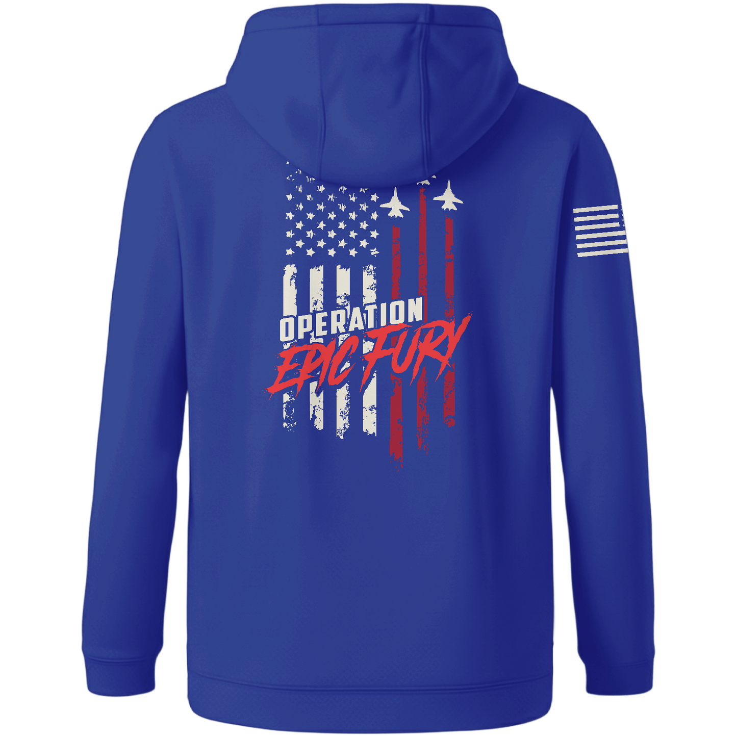 CUSTOM Operation Epic Fury Hi-Tech Performance Hoodie - Flag