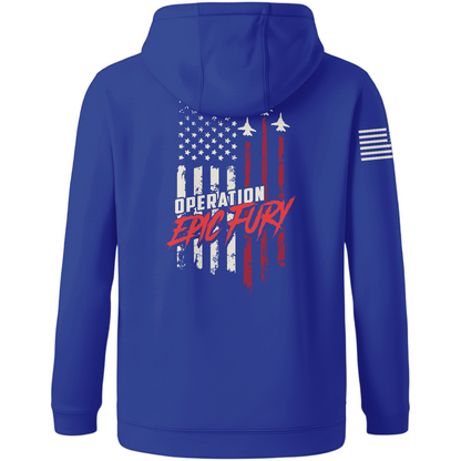 CUSTOM Operation Epic Fury Hi-Tech Performance Hoodie - Flag