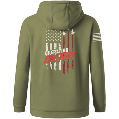 CUSTOM Operation Epic Fury Hi-Tech Performance Hoodie - Flag