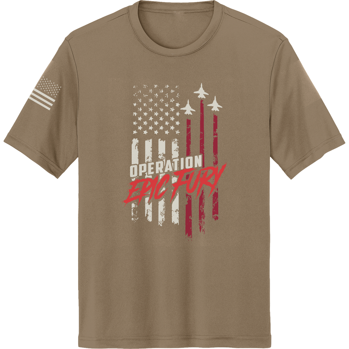 CUSTOM Operation Epic Fury Hi-Tech SS Performance Tee - Flag