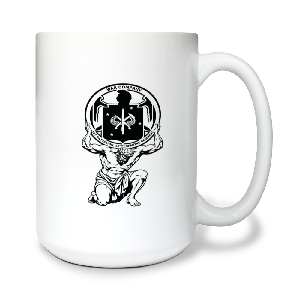 War company ATLUS PLT 15 oz White Ceramic Mug - a2Wr35