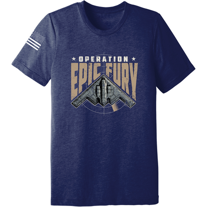 Operation Epic Fury Comfort Unisex Triblend SS Tee - Stealth