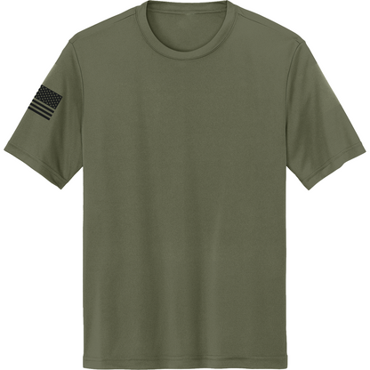 Emblem Basics Hi-Tech SS Performance Tee - Black Flag
