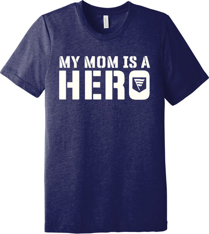 Emblem Comfort Unisex Triblend SS Tee - My Mom is a Hero