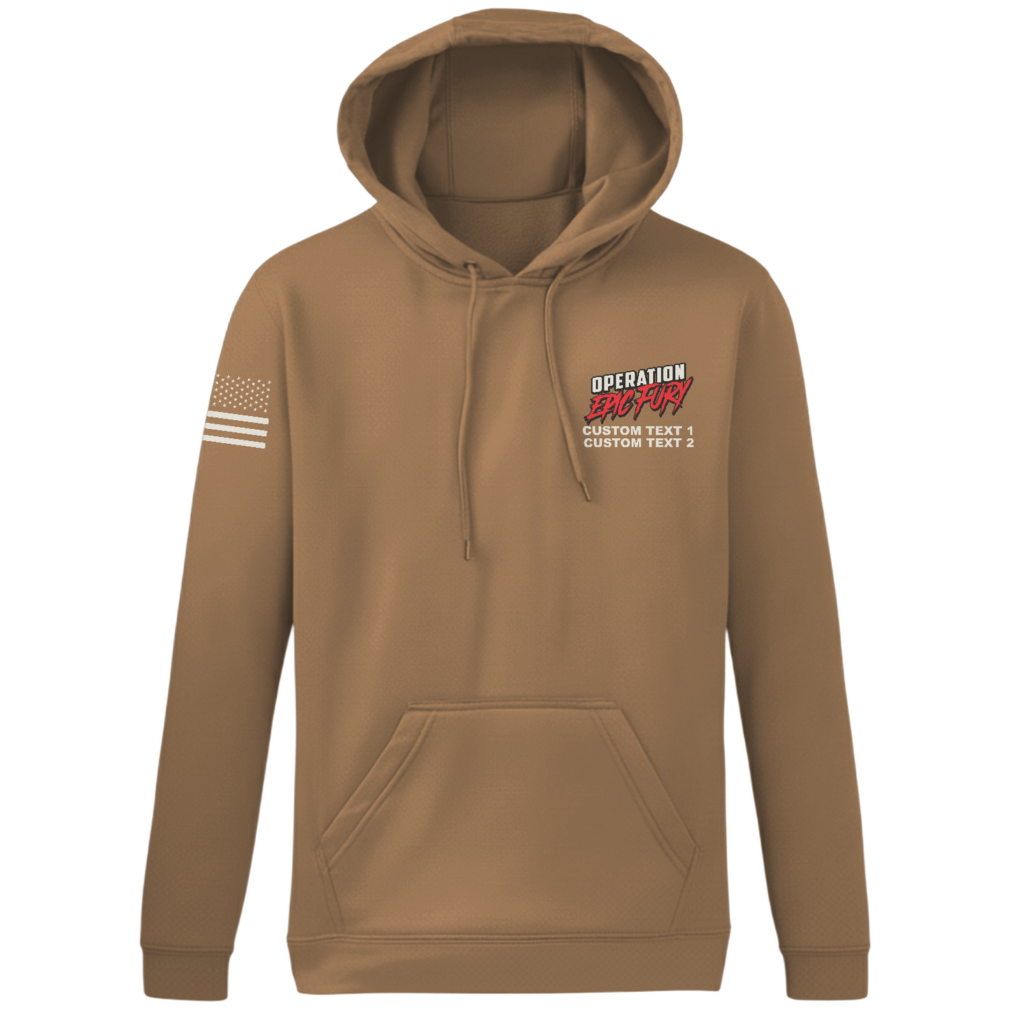 CUSTOM Operation Epic Fury Hi-Tech Performance Hoodie - Flag