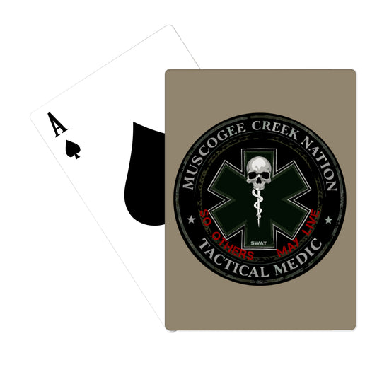 Muscogee Creek Nation Tactical medical Playing Cards - SWTqu4