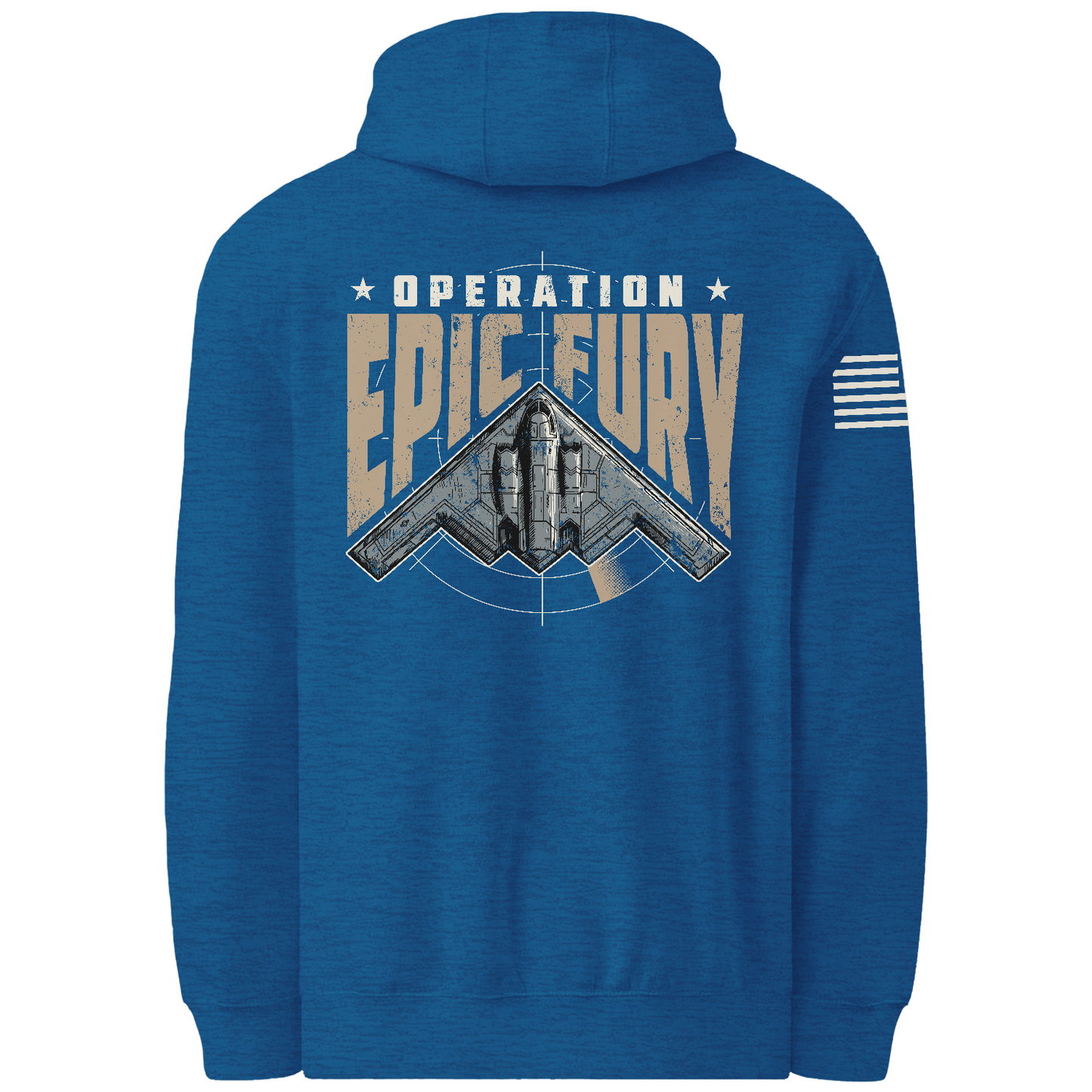 CUSTOM Operation Epic Fury Comfort Unisex Hooded Sweatshirt - Stealth