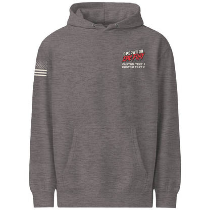 CUSTOM Operation Epic Fury Comfort Unisex Hooded Sweatshirt - Flag