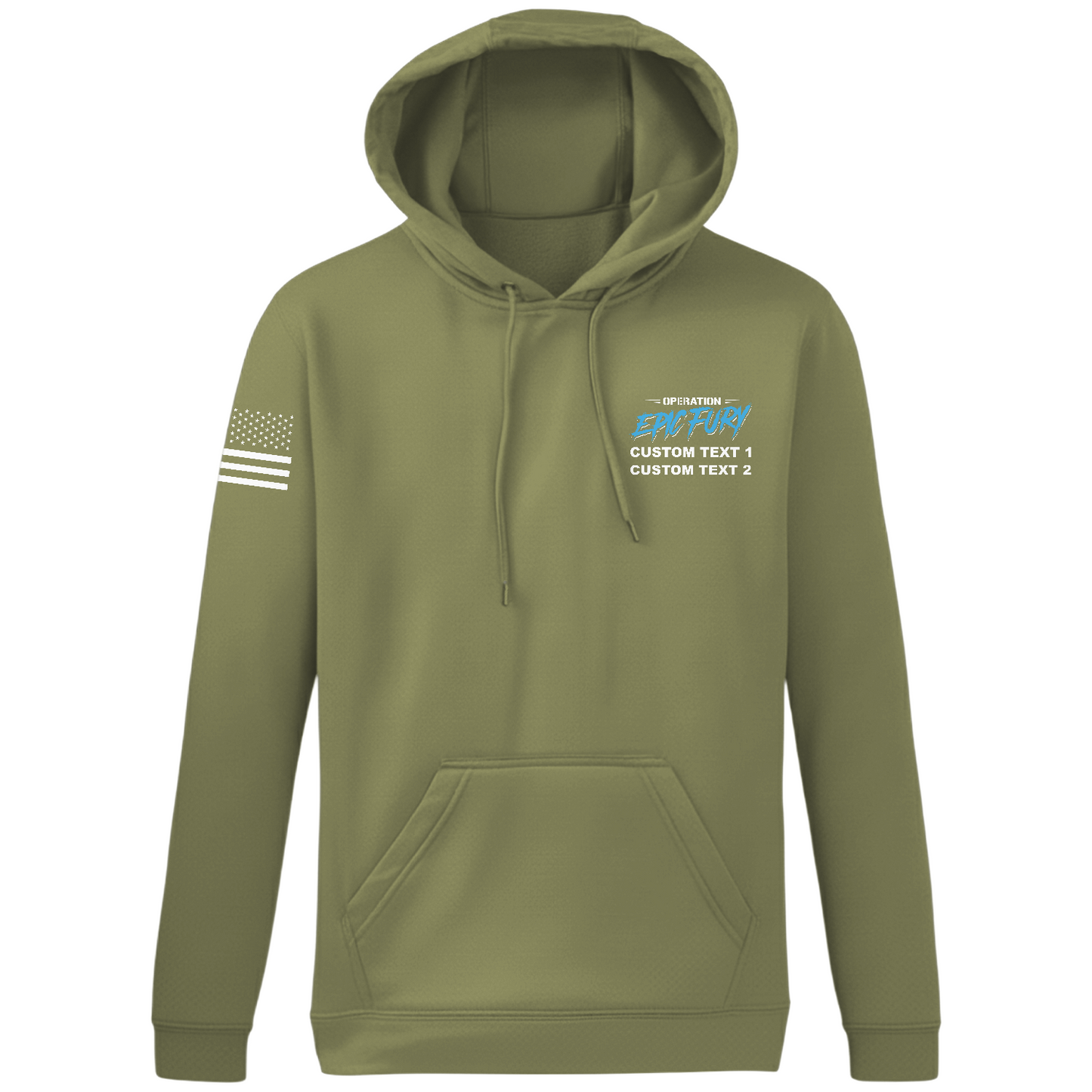 CUSTOM Operation Epic Fury Hi-Tech Performance Hoodie - Blueprint