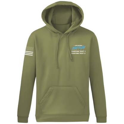 CUSTOM Operation Epic Fury Hi-Tech Performance Hoodie - Blueprint
