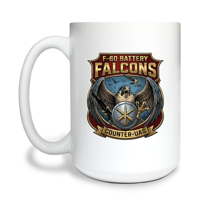 F-60th 15 oz White Ceramic Mug - fPa9t5