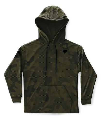 Core Men's Hooded Performance Sweatshirt - Original Camo - OD