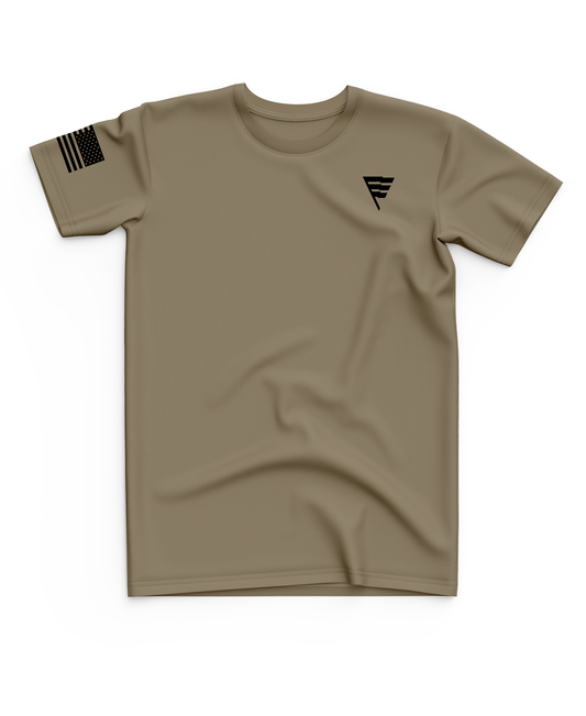 Core Men's SS Performance Tee - Original - Tan499/Black