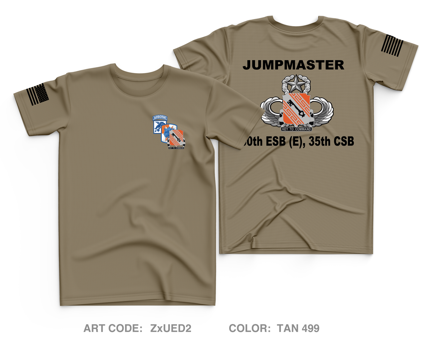 C Co, 50th ESB (E), 35th CSB Core Men's SS Performance Tee