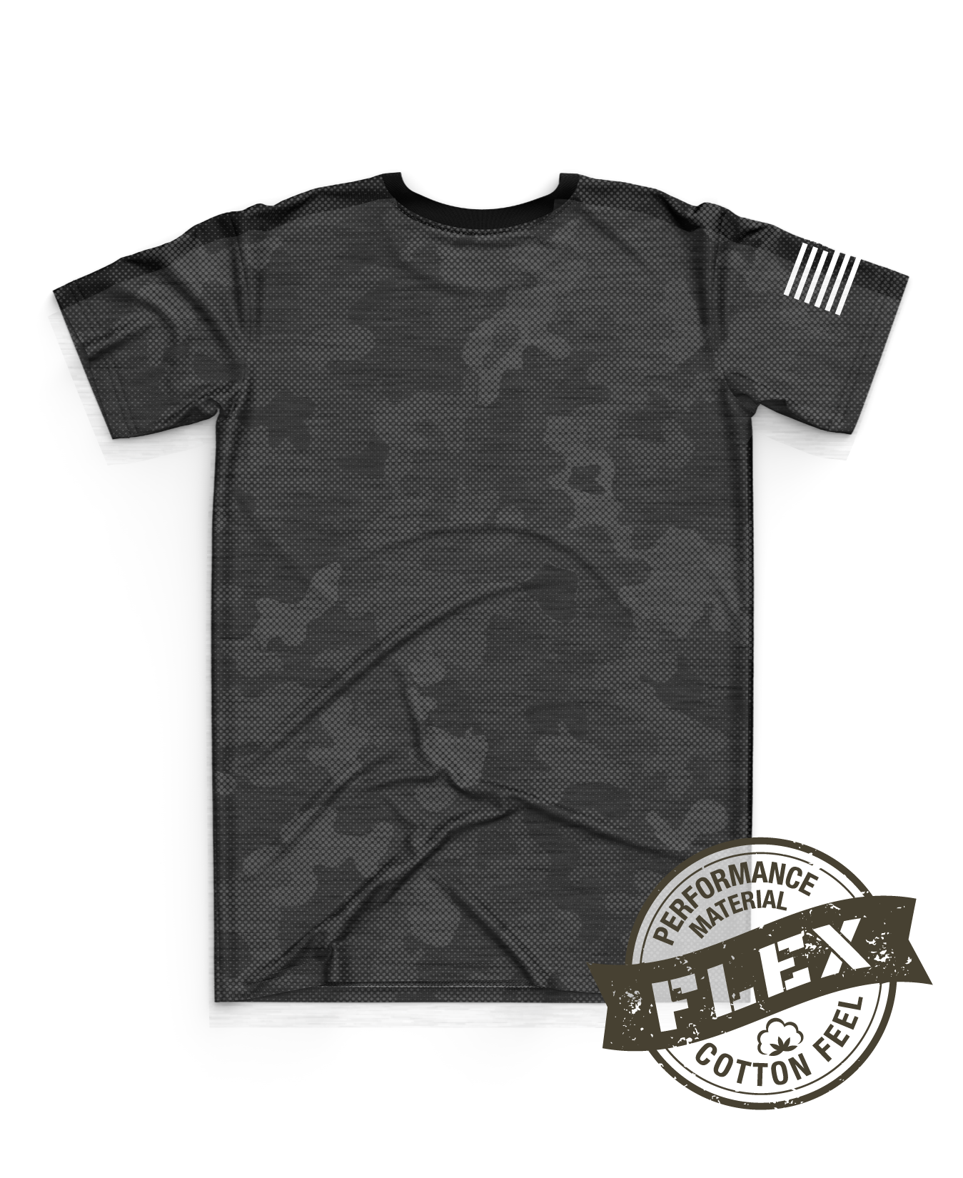 Core Men's SS Flex Performance Tee - Original Camo - Black