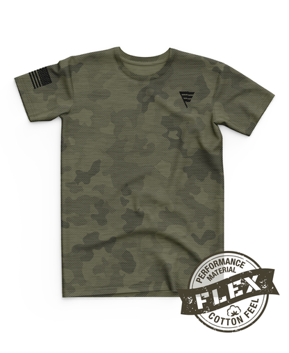 Core Men's SS Flex Performance Tee - Original Camo - OD