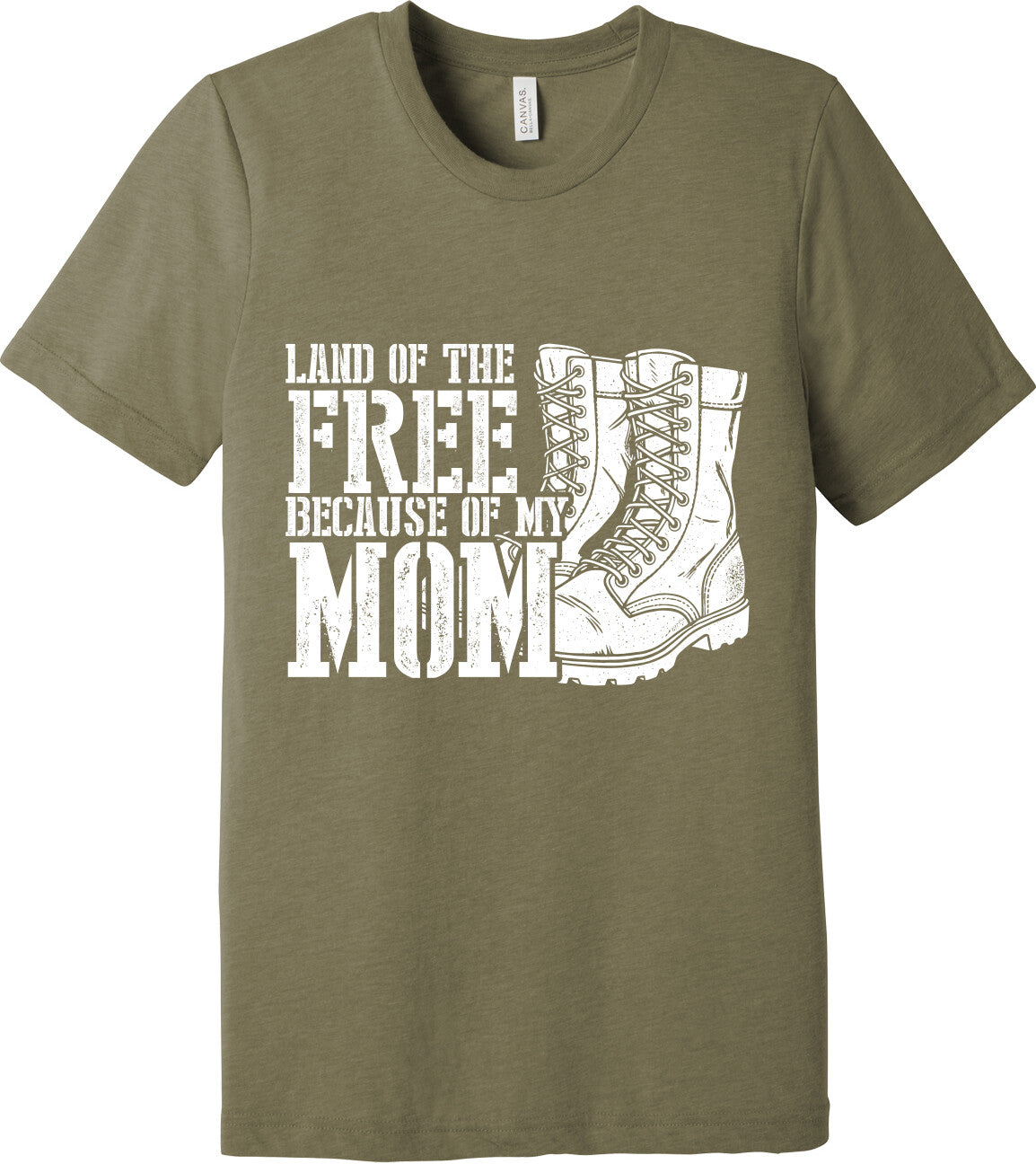Emblem Comfort Unisex Triblend SS Tee - Because of Mom