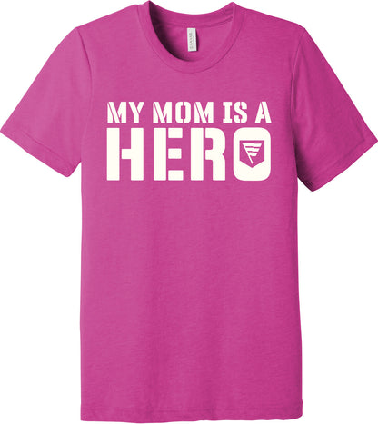 Emblem Comfort Unisex Triblend SS Tee - My Mom is a Hero