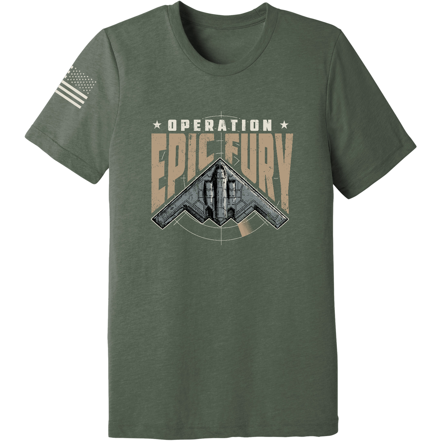 CUSTOM Operation Epic Fury Comfort Unisex Triblend SS Tee - Stealth