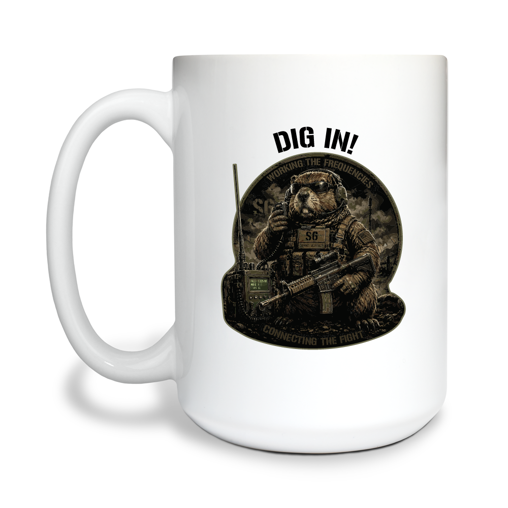 S6, 2-7 CAV 15 oz White Ceramic Mug - KucSHH