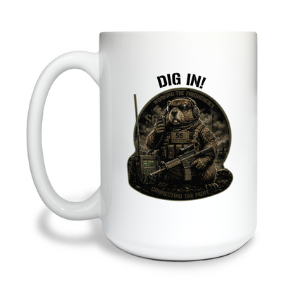 S6, 2-7 CAV 15 oz White Ceramic Mug - KucSHH