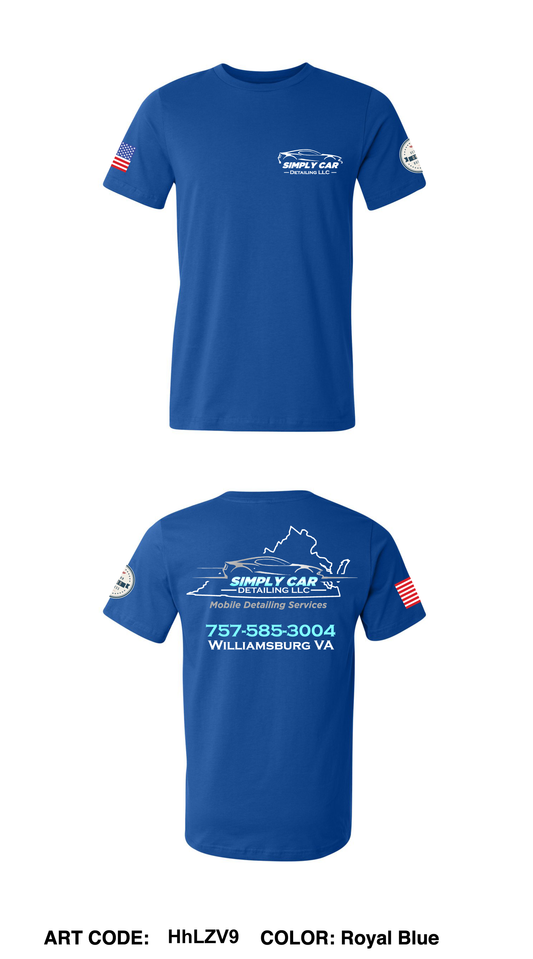 Simply Car Detailing LLC Comfort Unisex Cotton SS Tee - HhLZV9