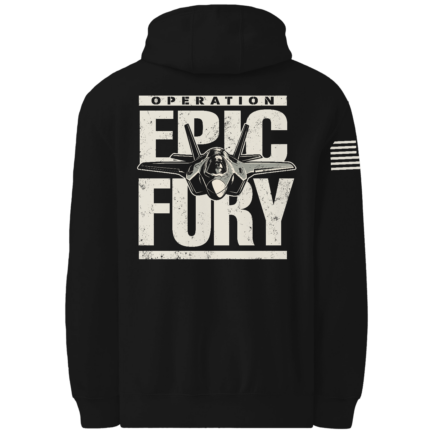 Operation Epic Fury Comfort Unisex Hooded Sweatshirt - Plane