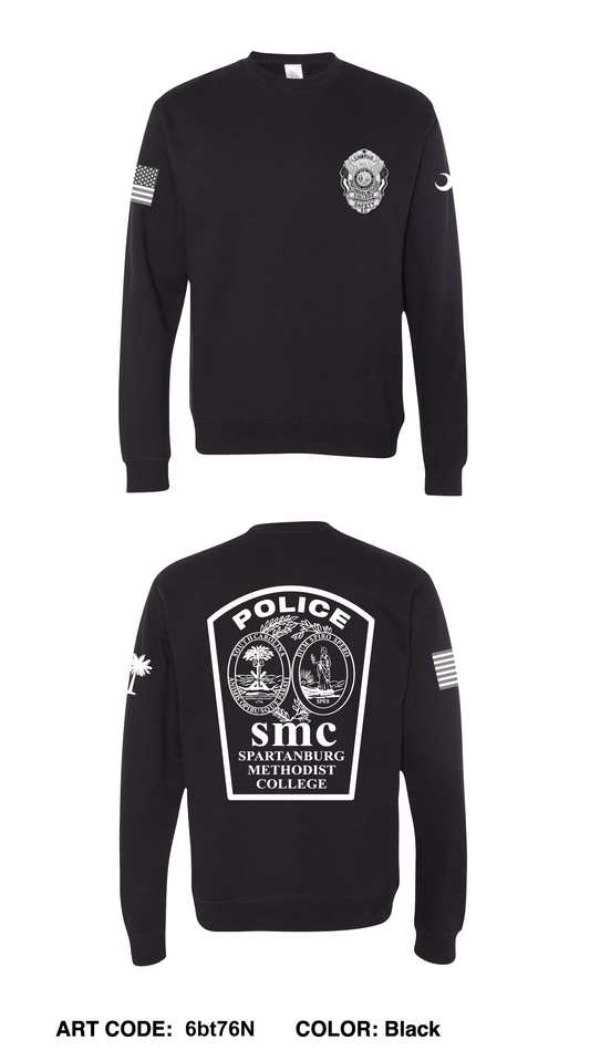 Spartanburg Methodist College Campus Safety Comfort Unisex Crewneck Sweatshirt - 6bt76N